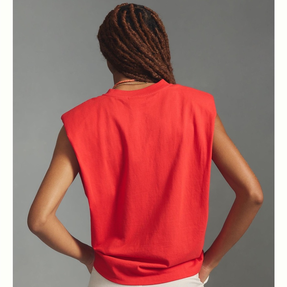 FARM Rio Red Tropical Muscle Tee - Picture 3 of 8